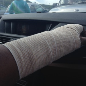 Bandaged Wrist Right After Surgery